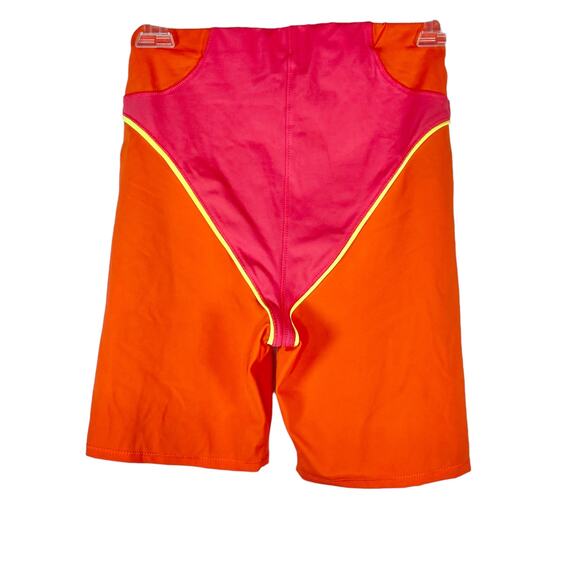 Zara Purple Magazine Orange Pink Bike Shorts Medium - Picture 3 of 12